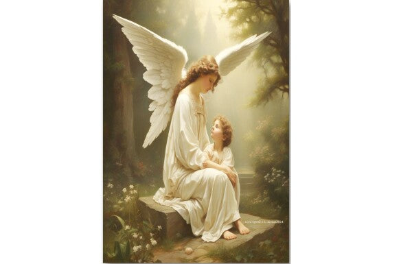 MOTHER ANGEL GUARDS CHILD