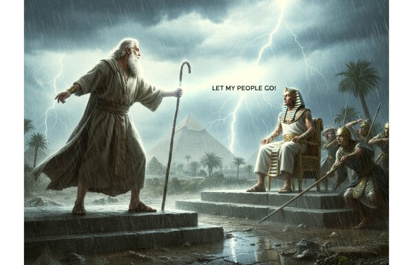 MOSES MEETS PHAROAH