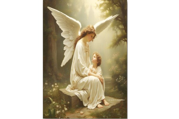 MOTHER ANGEL GUARDS CHILD