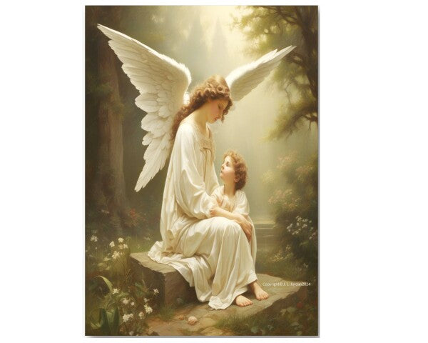 MOTHER ANGEL GUARDS CHILD