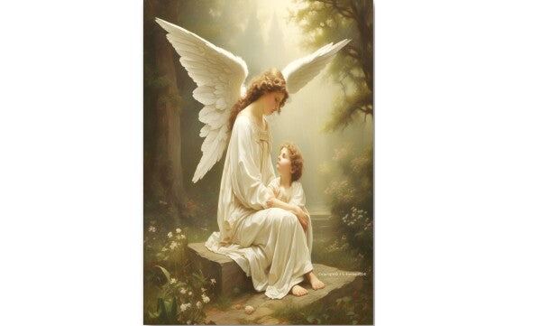 MOTHER ANGEL GUARDS CHILD