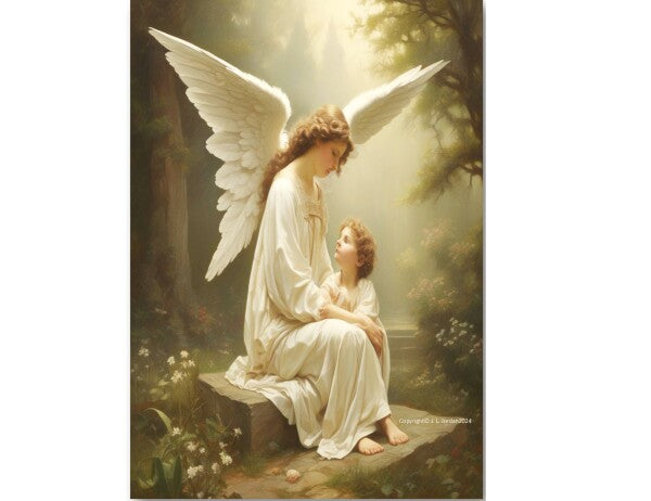 MOTHER ANGEL GUARDS CHILD