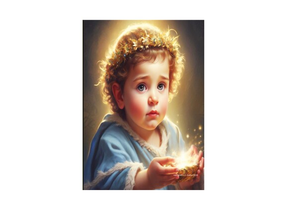 BABY JESUS WITH LIGHT OF LIFE