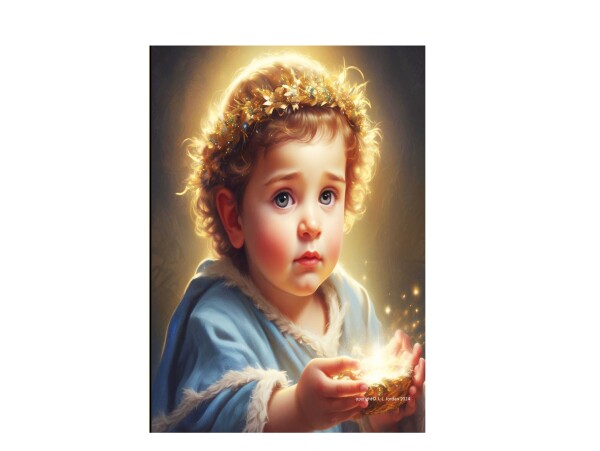 BABY JESUS WITH LIGHT OF LIFE