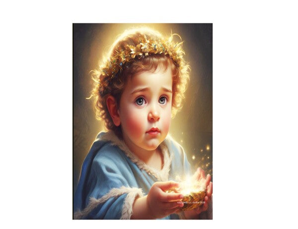 BABY JESUS WITH LIGHT OF LIFE