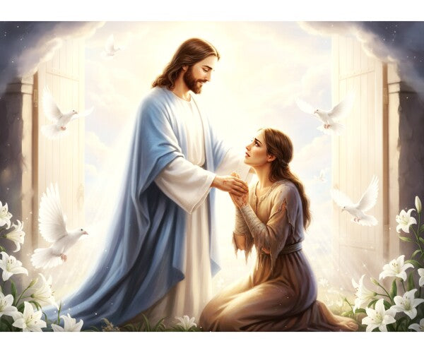 JESUS COMFORTS A BATTERED WOMAN