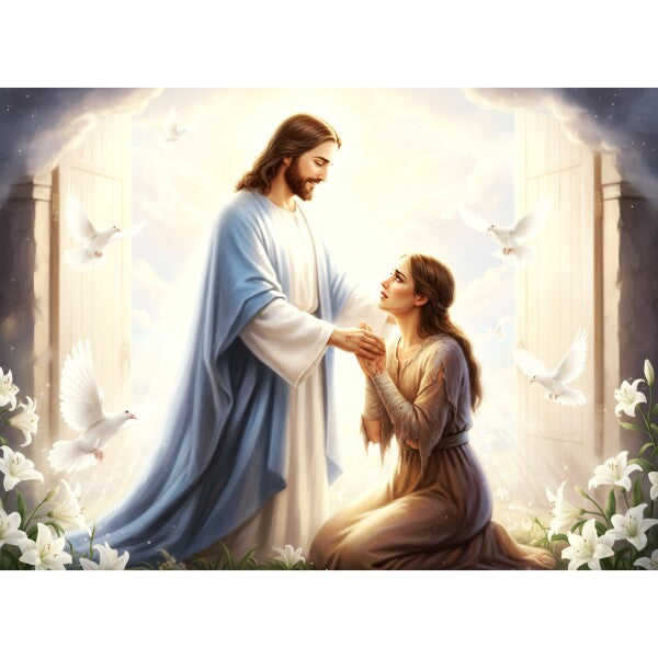 JESUS COMFORTS A BATTERED WOMAN