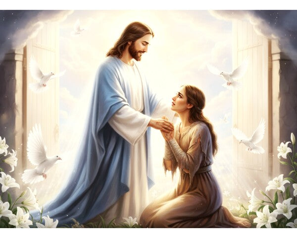 JESUS COMFORTS A BATTERED WOMAN