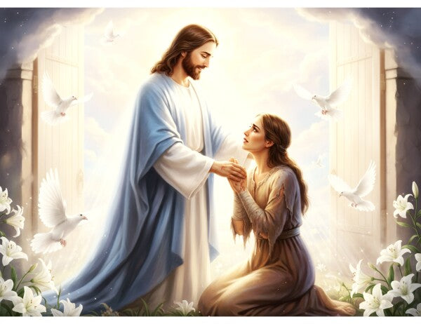 JESUS COMFORTS A BATTERED WOMAN