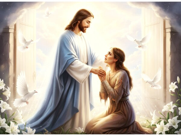 JESUS COMFORTS A BATTERED WOMAN