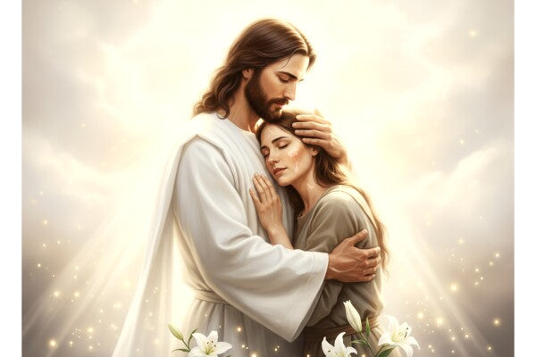 JESUS CONSOLES A GRATEFUL WOMAN