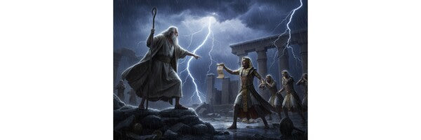 MOSES TELLS PHAROAH TO LET MY PEOPLE GO