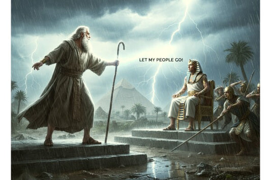 MOSES MEETS PHAROAH