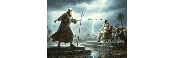MOSES MEETS PHAROAH