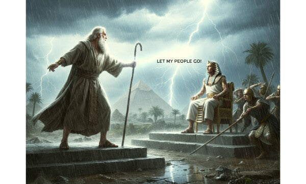 MOSES MEETS PHAROAH