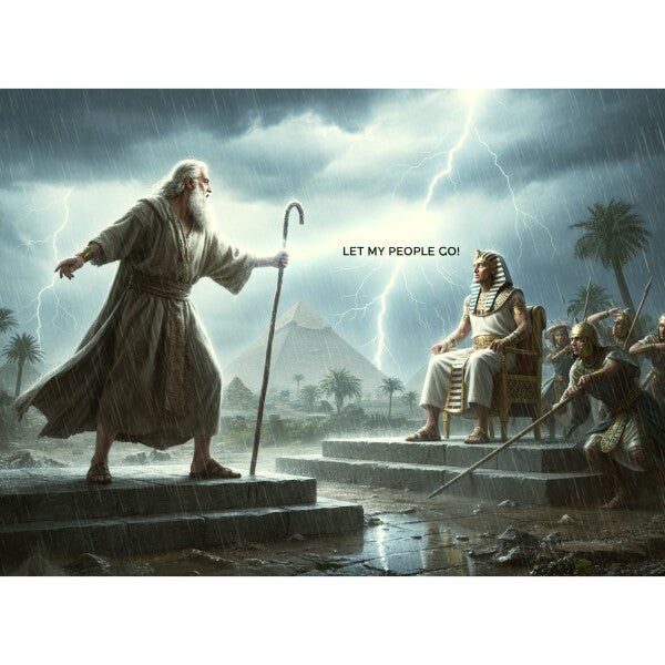 MOSES MEETS PHAROAH