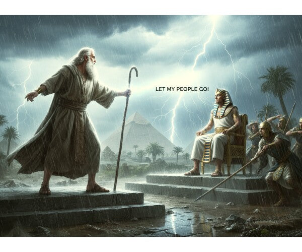 MOSES MEETS PHAROAH