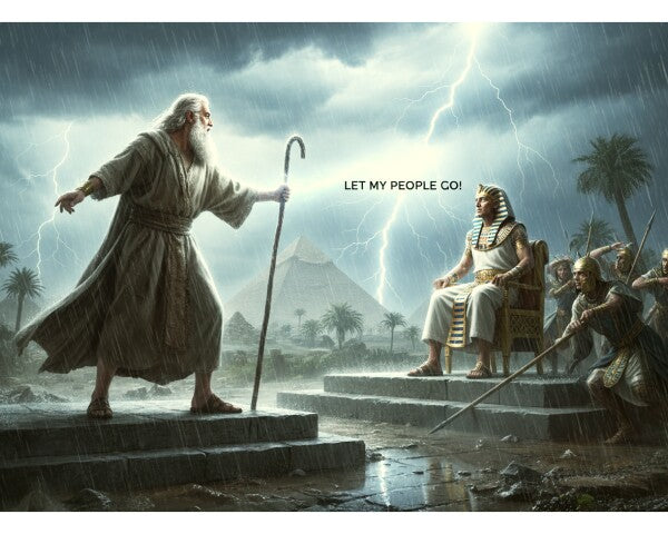 MOSES MEETS PHAROAH