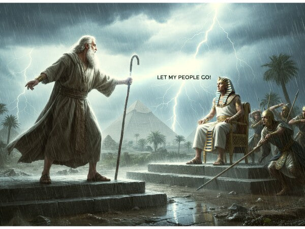 MOSES MEETS PHAROAH