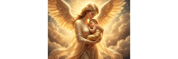 MOTHER ANGEL IN GOLDEN LIGHT
