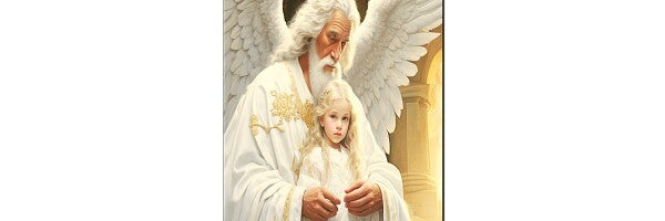 GRANDFATHER ANGEL GUARDS GRANDDAUGHTER
