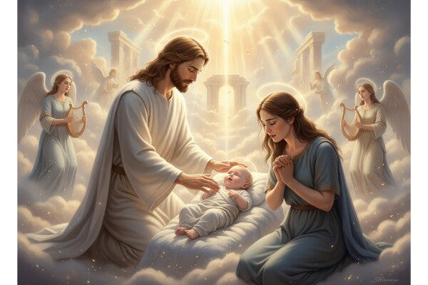 JESUS WELCOMES BABY INTO HEAVEN... Posters/Wall Art