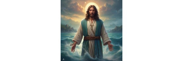 JESUS WALKS ON WATER--POSTERS/WALL ART--ONE
