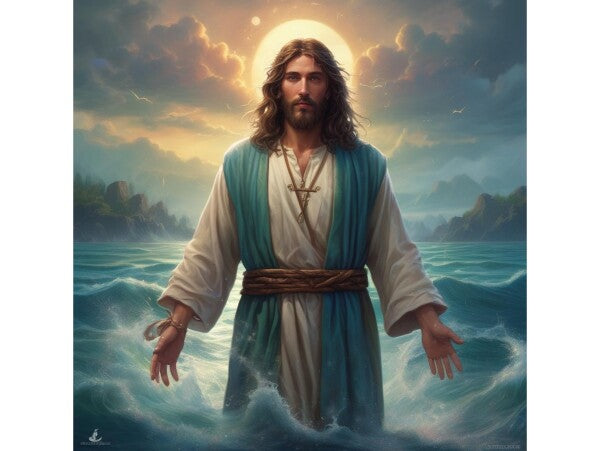 JESUS WALKS ON WATER--POSTERS/WALL ART--ONE