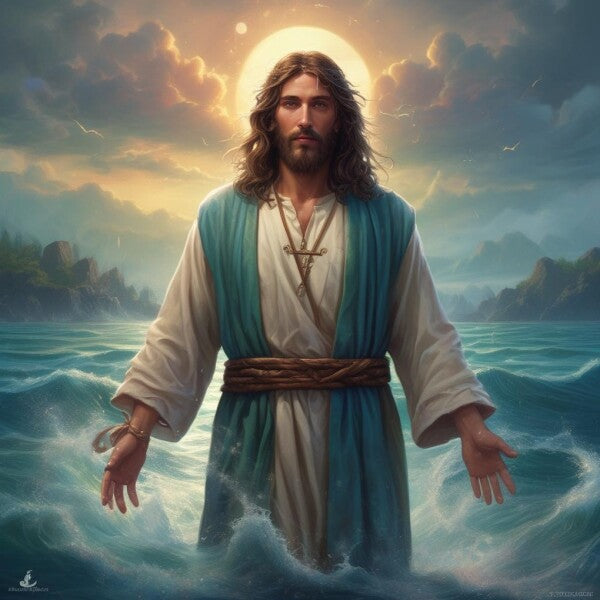JESUS WALKS ON WATER--POSTERS/WALL ART--ONE