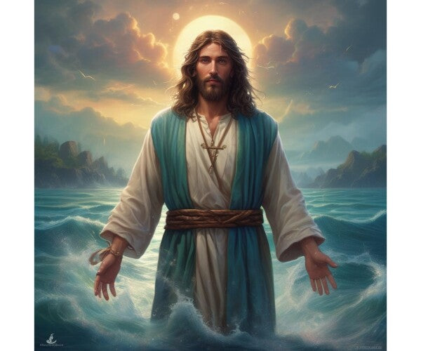 JESUS WALKS ON WATER--POSTERS/WALL ART--ONE